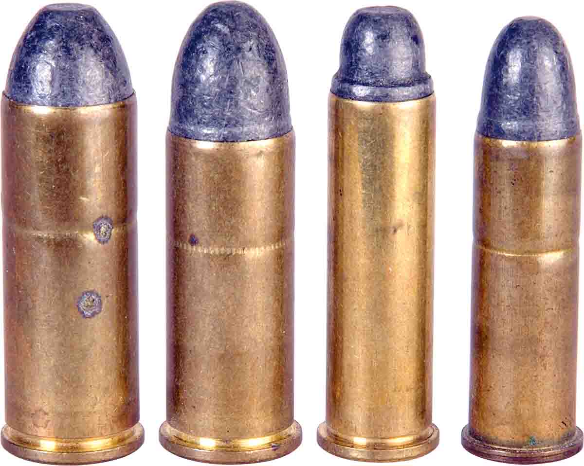 During 2nd Generation SAA production (1956 to 1974), Colt only offered four cartridges to include (left to right): the .45 Colt, .44 Special, .357 Magnum and .38 Special.